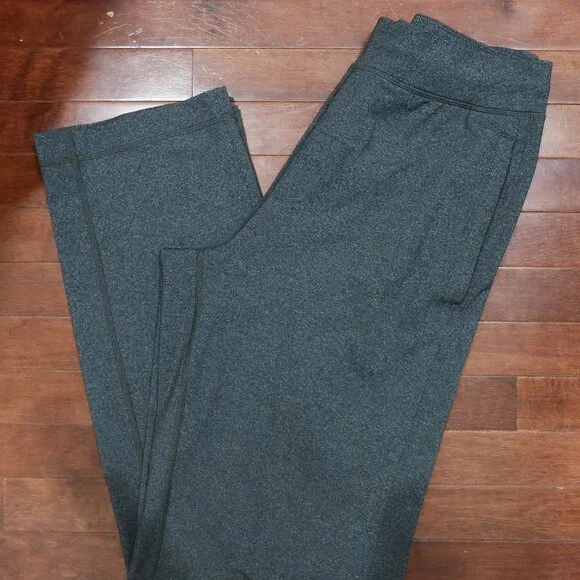 Lululemon Kung Fu Pant Sz M x 34” Heathered Black Grey Casual Lounge Travel - Picture 5 of 9